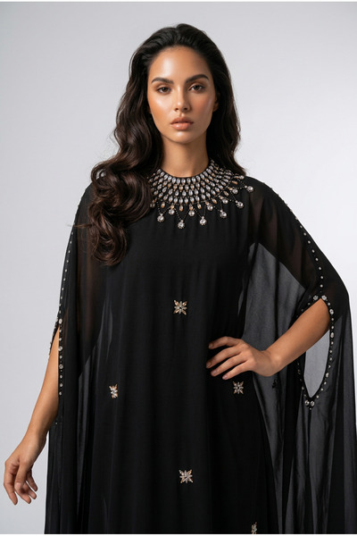 almasa alswda Cape & Abaya - Black