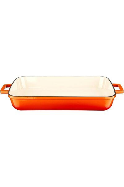 Yıldızan Ohbe Express Store Cast Iron Rectangular Roasting and Baking Tray Ca...