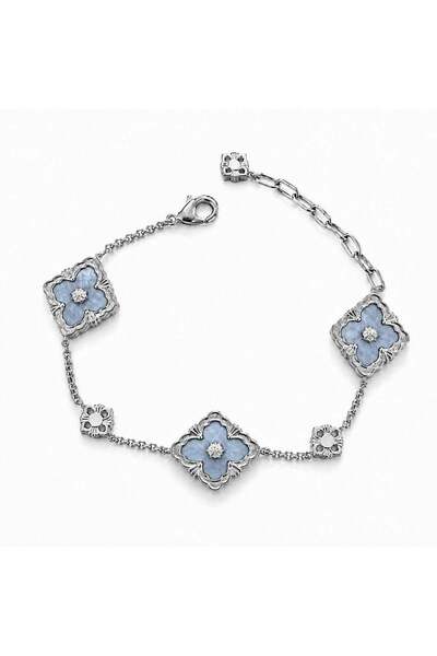 neslyaccessories Bucce double-sided blue silver bracelet