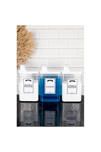 Empressco 3-Piece Detergent Storage Container Set, with Self-Scale, Colorful ...
