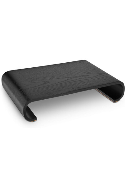 Navaris Suport monitor, din lemn de stejar, 35 x 24 x 7.2 cm, antiderapant, p...