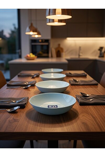 Luminarc Arcopal Zelie Navi 4-Piece 20 cm 4-Person Deep Dinner Plate.