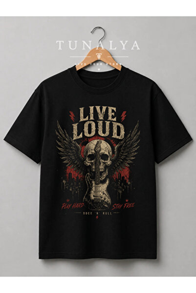 Grafftee Clothing Tunalya Rock Özgür Ronknroll Design Premium Printed Unisex ...