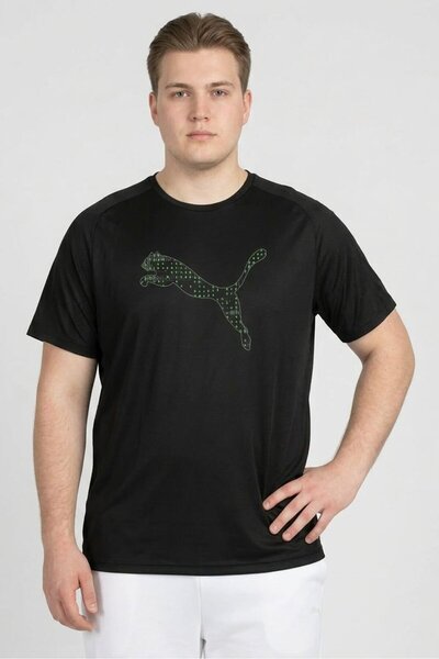 Puma x One8 Men Sportswear Fit Short Sleeves Training T-Shirt, Black
