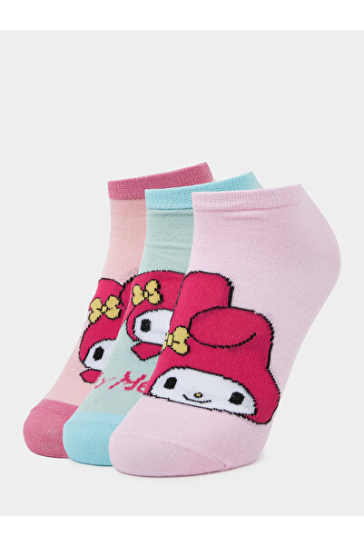 Styli Girls Set of 3 - My Melody Ankle Socks