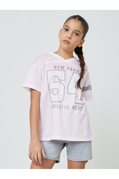 Styli Teen Girls Varsity Print Oversized T-Shirt