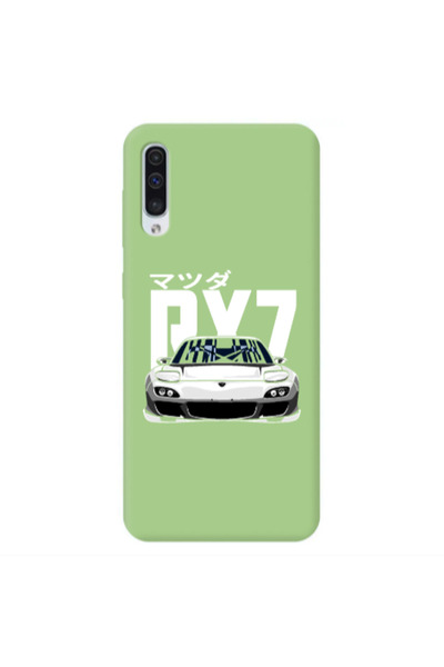 Other Samsung A50 Car Rx7 Light Green Colored Silicone TPU Θήκη