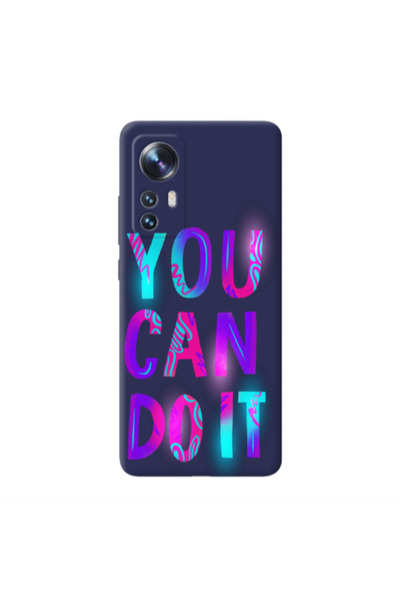 Other Xiaomi Mi 12 Pro You Can Doit Dark blue Colored Silicone TPU Θήκη