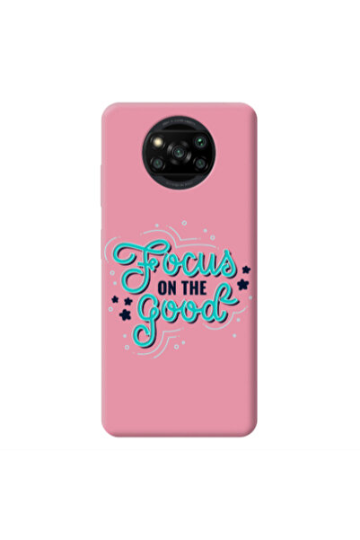 Other Xiaomi Poco X3 /X3 Pro Focus On The Good Pink Colored Silicone TPU Θήκη
