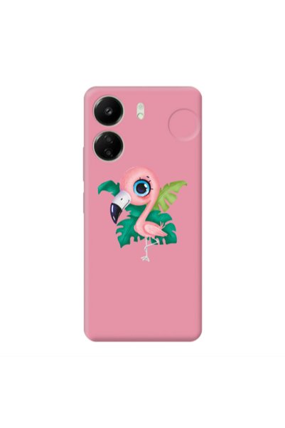 Other Xiaomi Redmi 13C Swan Pink Colored Silicone TPU Θήκη