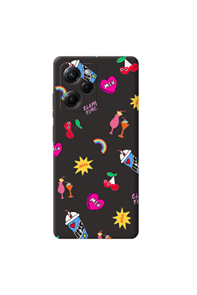 Other Xiaomi Poco X5 Pro glam time Black Colored Silicone TPU Θήκη