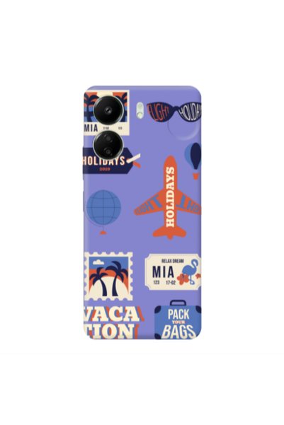 Other Xiaomi Redmi 13C Vacation Purple Colored Silicone TPU Θήκη
