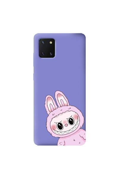 Other Samsung Note 10 Lite Labubu 6 Purple Colored Silicone TPU Θήκη