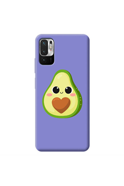 Other Xiaomi Redmi Note 10 Pro 5G Baby avocado Purple Colored Silicone TPU Θήκη