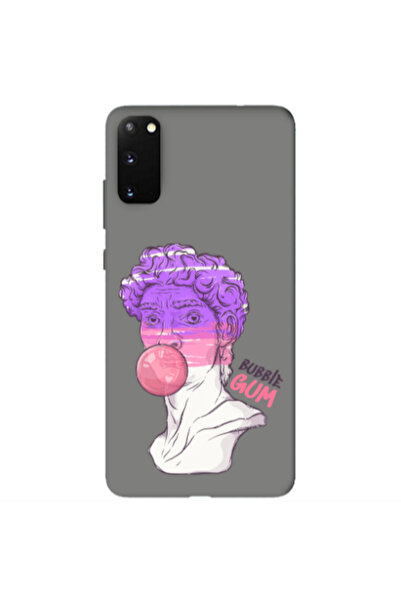 Other Samsung S20 Pin Bubble Grey Colored Silicone TPU Θήκη