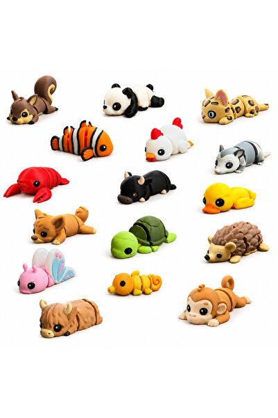 Eva Prints Set 10 Micro Figurine Articulate Printate 3D in Romania, Fara Dubl...