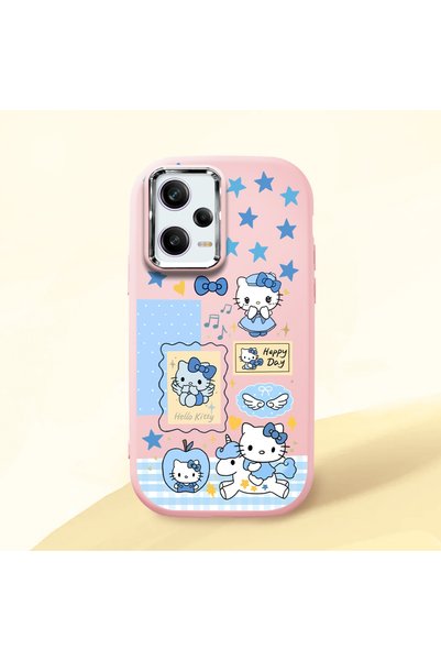 ucuc حافظة سيليكون وردية متوافقة مع هاتف Poco X5 Pro 5G مع حماية للكاميرا ماص...
