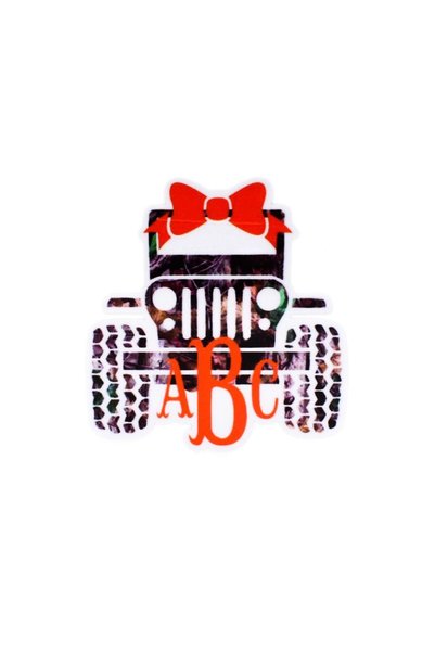 OEM Μονό Αυτοκόλλητο Αδιάβροχο – Jeep Gift ABC