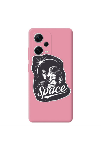 Other Xiaomi Poco X5 I need more spacee Pink Colored Silicone TPU Θήκη