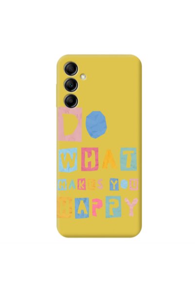 Other Samsung A14 5G Do What Makes Yellow Colored Silicone TPU Θήκη