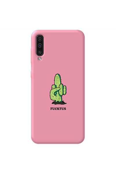 Other Samsung A70 Green Cactus Pink Colored Silicone TPU Θήκη