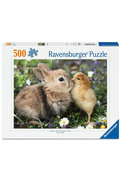 RAVENSBURGER Puzzle Iepure si pui, imagine fotografica primavaratica, licenti...