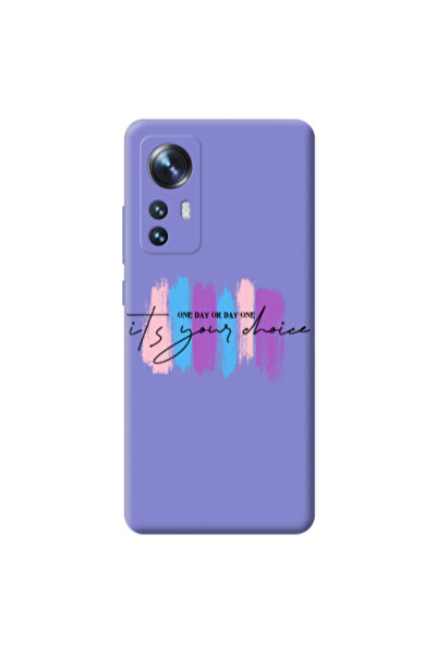 Other Xiaomi Mi 12 One Day Or Day One Purple Colored Silicone TPU Θήκη