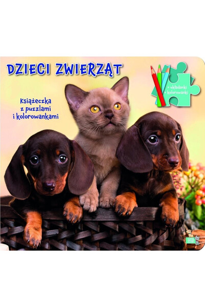 MD Creative Caiet de colorat cu animăluțe pentru copii, cu puzzle-uri și imag...