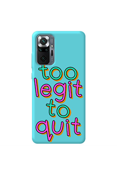Other Xiaomi Redmi Note 10 Pro 4G Too Legit To Quit Turquoise Colored Silicon...