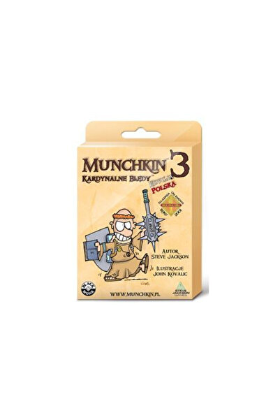 BLACK MONK Munchkin 3: Kardynalne Bledy - Expansiune pentru jocul de cărți de la