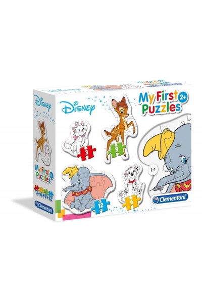 MC Micostore Puzzle carton 4in1 3-12 piese My first - Disney Clasic - set 4x ...