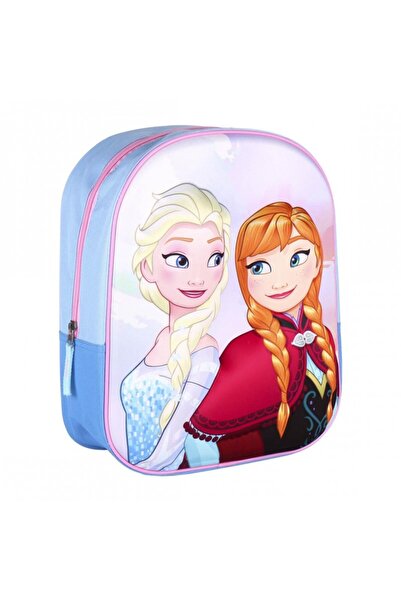 MC Micostore Σχολική τσάντα Frozen 3D, 31 εκ., 1 θήκη, μπλε με ροζ