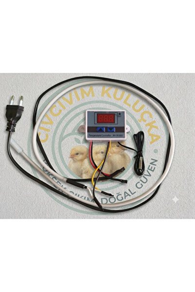 Civcivim Kuluçka Kuluçka Makinesi Isıtıcı Kablo Rezistans ve Dijital Nem/Sıca...