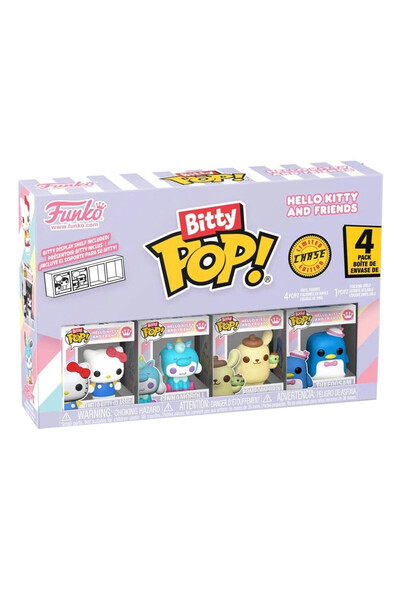 OEM Set 4 Mini Figurine Funko, Bitty Pop, Sanrio, Hello Kitty, 2,3 cm