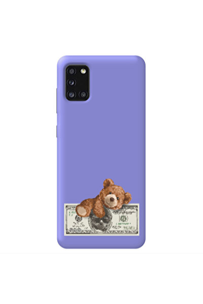 Other Samsung A41 Money Style Purple Colored Silicone TPU Θήκη