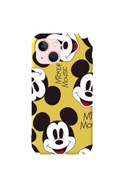 Other Apple iPhone 13 Mickey Mouse Yellow Colored Silicone TPU Θήκη