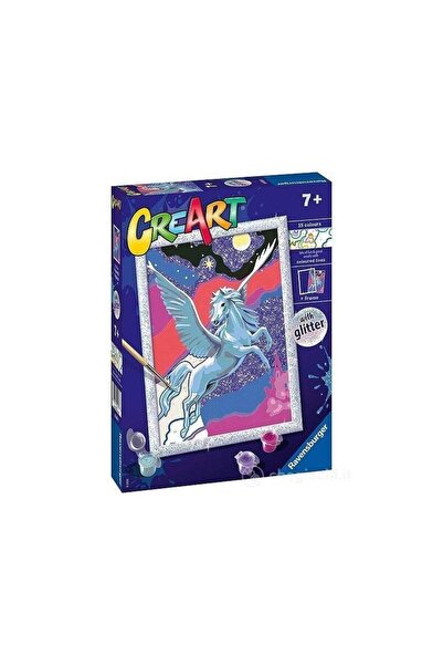 RAVENSBURGER Set de pictura CreArt Pegaz, Ravensburger, Acril, Cu accesorii, ...