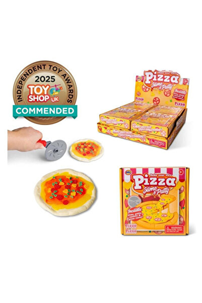 One for fun Set creativ pizza slime putty multicolor 0x15x15cm