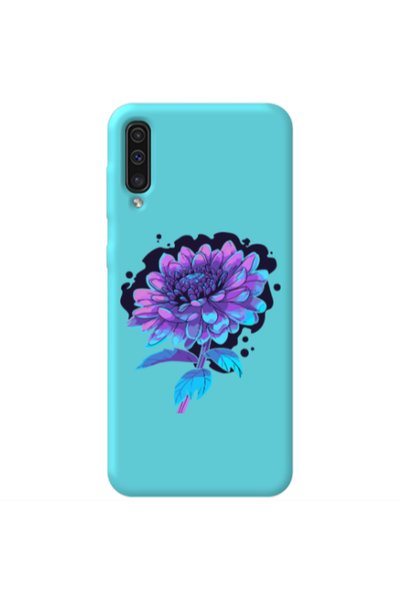 Other Samsung A70 Witch flower Turquoise Colored Silicone TPU Θήκη