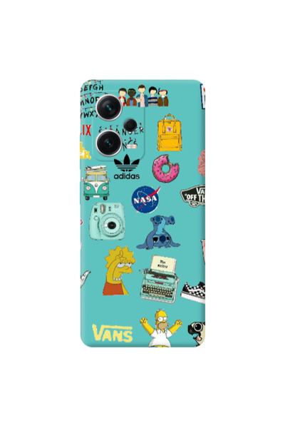 Other Xiaomi Poco X5 Mixed up 3 Turquoise Colored Silicone TPU Θήκη