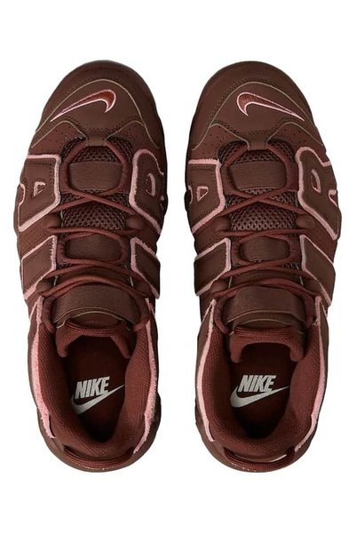 Nike Pantofi sport baschet bărbați, piele naturală, roșii, tehnologie Max Air, mărimea 44.5 EU.