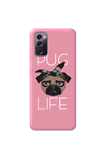 Other Samsung S20 FE Pug Life Pink Colored Silicone TPU Θήκη