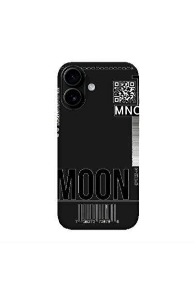 Other Apple Iphone 16 plus A ticket to the moon Black Colored Silicone TPU Θήκη