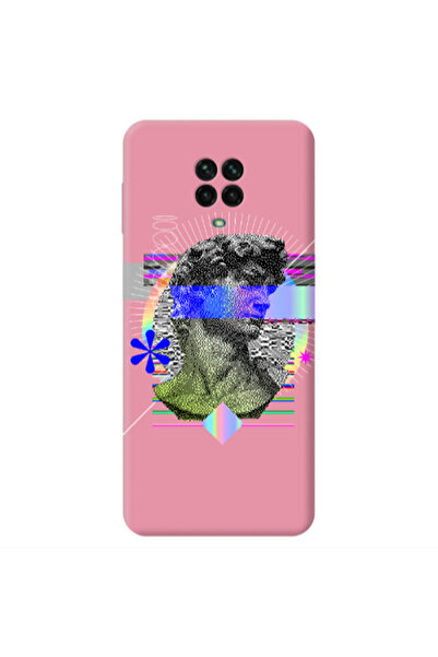Other Xiaomi Redmi Note 9 Pro Statue pixels Pink Colored Silicone TPU Θήκη