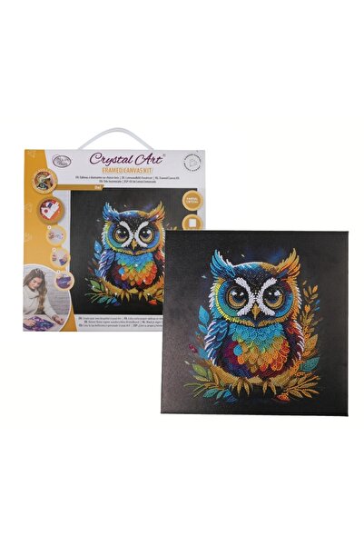 EPEE Tablou DIY Crystal Kit SOWA, 30x30cm, set complet,