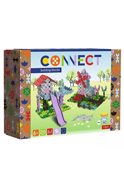 Trefl Set de constructie Connect, Tefl, Tree House / Windmill, 255 piese, mul...