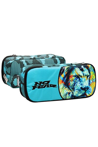 GİM Κασετίνα Οβάλ Κυλινδρική no Fear Fluo Lion 23x10x6cm 348-45141