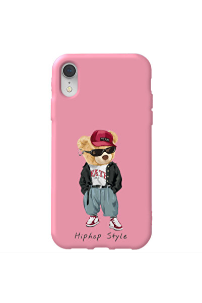 Other Apple iPhone Xr Hip hop style Pink Colored Silicone TPU Θήκη