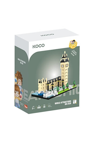 OEM Set de constructie KOCO Big Ben, 523 elemente, multicolor
