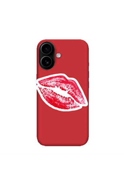 Other Apple Iphone 16 plus Drooling Tongue Red Colored Silicone TPU Θήκη